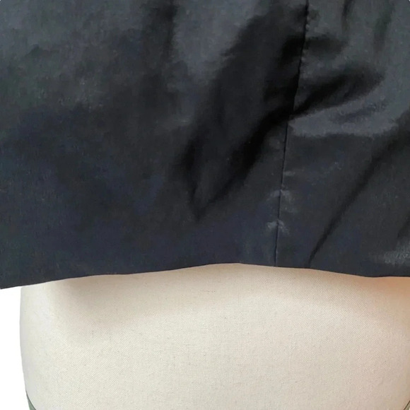 Vintage Niteline Black Open Front Bolero Jacket Cropped Formal Layering Large - Picture 10 of 13